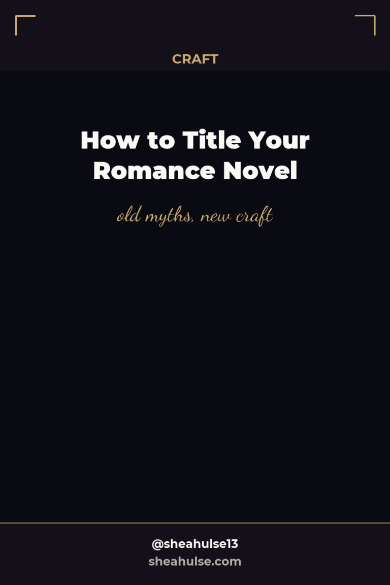 How to Title Your Romance Novel