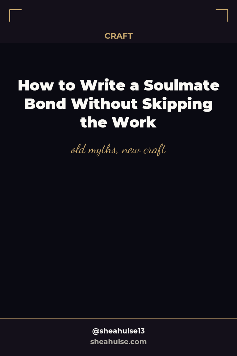 How to Write a Soulmate Bond Without Skipping the Work