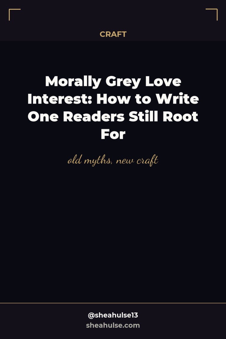 Morally Grey Love Interest: How to Write One Readers Still Root For