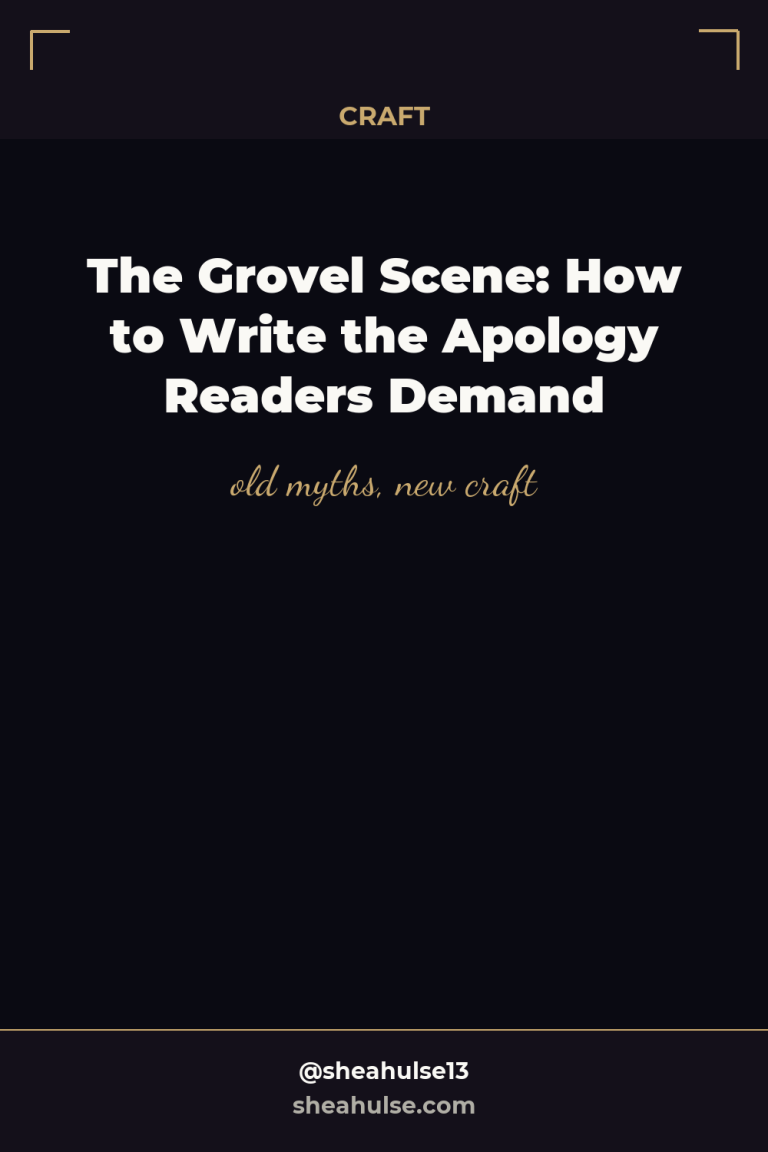 The Grovel Scene: How to Write the Apology Readers Demand